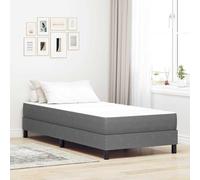 vidaXL Colchón de Cama con colchón Gris Claro 90 x 200 cm tela