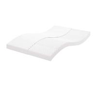 vidaXL Colchón de Espuma de 7 Zonas dureza 20 ILD Blanco 120x220 cm, colchón, colchón refrescante, colchón Blando, colchón de Cama