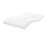 vidaXL Colchón de espuma de 7 zonas dureza 20 ILD blanco 140x210 cm