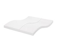 vidaXL Colchón de espuma de 7 zonas dureza 20 ILD blanco 160x200 cm