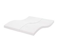 vidaXL Colchón de espuma de 7 zonas dureza 20 ILD blanco 160x210 cm