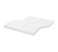 vidaXL Colchón de espuma de 7 zonas dureza 20 ILD blanco 180x220 cm