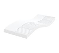 vidaXL Colchón de espuma de 7 zonas dureza 20 ILD blanco 80x160 cm