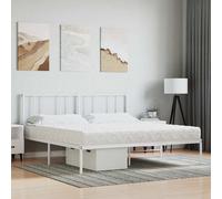 Colchón De Espuma Dureza H2 H3 Blanco 200x210 Cm Vidaxl