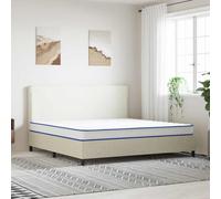 vidaXL Colchón de espuma viscoelástica blanco 200x200x17 cm suave