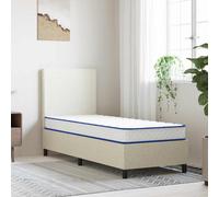 vidaXL Colchón de Espuma viscoelástica Blanco 80x200x17 cm Suave