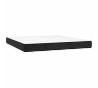 vidaXL Colchón de Muelles Ensacados Firmeza Media Terciopelo Negro 160x220x20 cm, colchón, colchón de Cama, colchón de somier, Muebles de Dormitorio