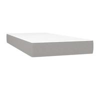 vidaXL Colchón muelles ensacados para niños Firmeza media Tela gris claro 80x160 cm