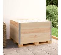 vidaXL Collar de caja de palés 3 uds madera maciza de pino 100x100 cm
