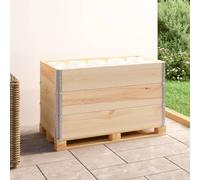 vidaXL Collar de caja de palés 3 uds madera maciza de pino 50x100 cm