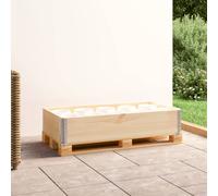 vidaXL Collar de caja de pallet madera maciza de pino 50x100 cm