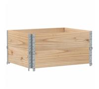 vidaXL Collar de Palet Collarín Arriate Jardinera Caja Jardín Madera Maciza Pino