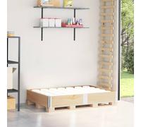 vidaXL Collar de palet madera maciza de pino 150x100 cm