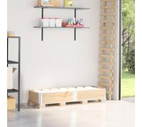 vidaXL Collar de palet madera maciza de pino 150x50 cm