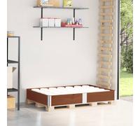 vidaXL Collar de palet madera maciza de pino marrón 150x100 cm