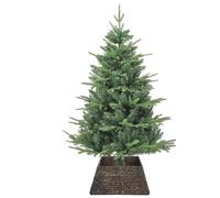 vidaXL Collar para árbol de Navidad Negro 60 x 60 x 28 cm, Sala de Estar, decoración Moderna, Falda de árbol Cuadrada, Adorno Duradero, Base Decorativa, Collar Festivo