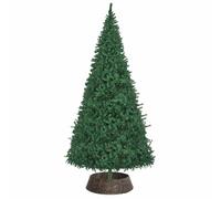 vidaXL Collar para árbol de Navidad Redondo Negro 105 x 105 x 28 cm