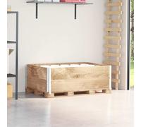 vidaXL Collares de palets 2 unidades madera maciza de pino 120x80 cm
