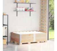 vidaXL Collares de palets 2 unidades madera maciza de pino 150x100 cm