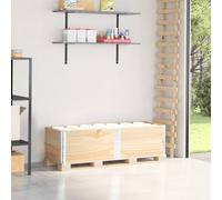 vidaXL Collares de palets 2 unidades madera maciza de pino 150x50 cm