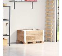 vidaXL Collares de palets 2 unidades madera maciza de pino 80x60 cm