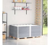 Collares De Palets 3 Uds Madera Maciza De Pino Gris 150x100 Cm Vidaxl