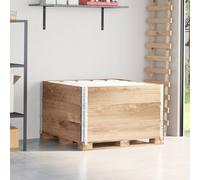 vidaXL Collares de palets 3 unidades madera maciza de pino 100x100 cm