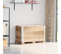 vidaXL Collares de palets 3 unidades madera maciza de pino 100x50 cm