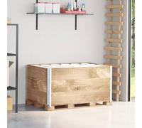 vidaXL Collares de palets 3 unidades madera maciza de pino 120x80 cm
