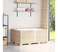 vidaXL Collares de palets 3 unidades madera maciza de pino 150x100 cm
