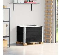 vidaXL Collares de palets 3 unidades madera maciza de pino 80x60 cm