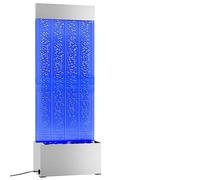 vidaXL Columna burbujas LED RGB 110 cm – Acero inoxidable y acrílico, iluminación cascada