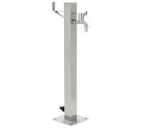 vidaXL Columna de Agua de jardín Acero Inoxidable Cuadrada 65 cm