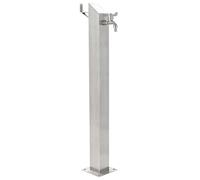 vidaXL Columna de agua para jardín – Acero inoxidable cuadrada 95 cm – Fuente para patio