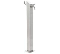vidaXL Columna de agua de jardín acero inoxidable cuadrada 95 cm