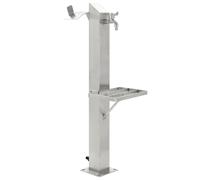 vidaXL Columna de agua de jardín acero inoxidable cuadrada 95 cm