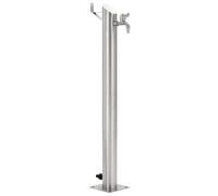 vidaXL Columna de agua de jardín acero inoxidable redonda 95 cm