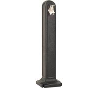 vidaXL Columna de agua gris con aspecto de piedra