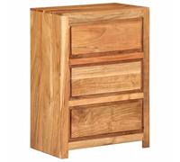 vidaXL Cómoda de Madera Maciza de Acacia 55x33x75 cm, cajón, archivador, Armario de aparador, Armario de almacenaje, cómoda, Armario con cajones
