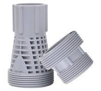 vidaXL Conectores de manguera de piscina 2 piezas plástico