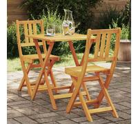vidaXL Conjunto bistro 3 uds. Aceite Natural Madera de Acacia Sólida