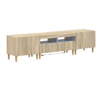 vidaXL Conjunto de 3 Muebles para TV con LED ARNHEM 3 uds.