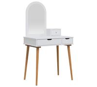 vidaXL Conjunto de Mesa de Tocador FAUSKE 3 uds. Blanco