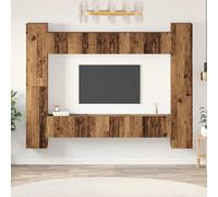 vidaXL Conjunto de mueble de TV 10 uds. Madera envejecida