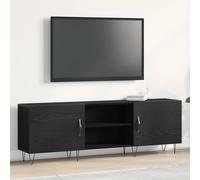 vidaXL Conjunto de mueble de TV 150 x 30 x 50 cm Roble Negro