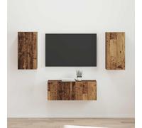 vidaXL Conjunto de mueble de TV 2 uds. Madera vieja
