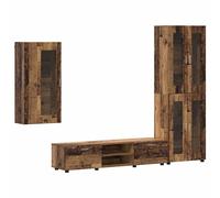 vidaXL Conjunto de mueble de TV con cajón FLORIN Madera de ingeniería Madre Vieja