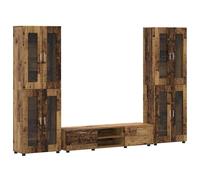 vidaXL Conjunto de mueble de TV con cajón FLORIN Madera de ingeniería Madre Vieja