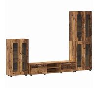 vidaXL Conjunto de mueble de TV con cajón FLORIN Madera de ingeniería Madre Vieja