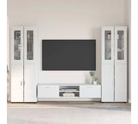 vidaXL Conjunto de mueble de TV FLORIN 3 uds. brillante